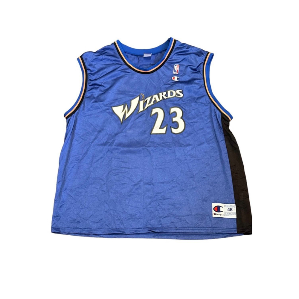 Vintage 2001 Washington Wizards NBA MICHAEL JORDAN #23 Jersey CHAMPION Sz XL 48 - Picture 2 of 8